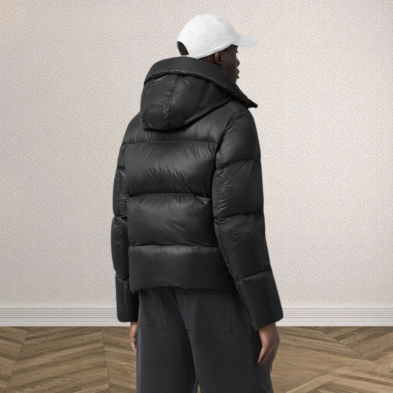 W2EJOURNEY EU US Size High Quality Vintage Autumn Winter Outdoor Streetwear Men and Women Warm Hooded Puffer  DownJacket