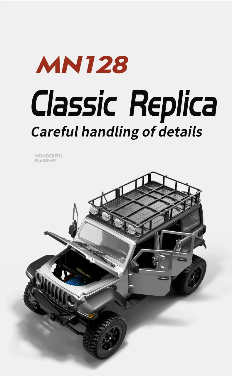 MN MODEL 1:12 Panda RC 4X4 Diving Wading Off-road Car Rock Crawler All Terrain Vehicle Buggy SUV Climbing Truck Toy for Adult