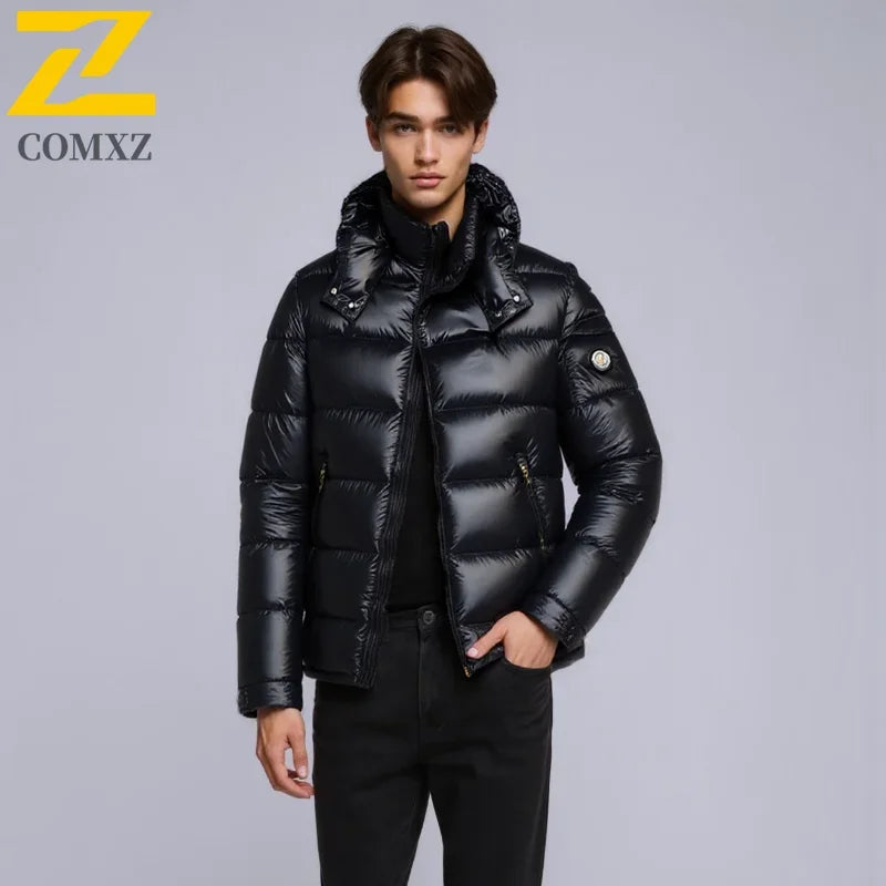 2024 New Men's Short Down Jacket Korean Style Trendy Winter Coat Fashionable Stylish Warm Puffer Jacket