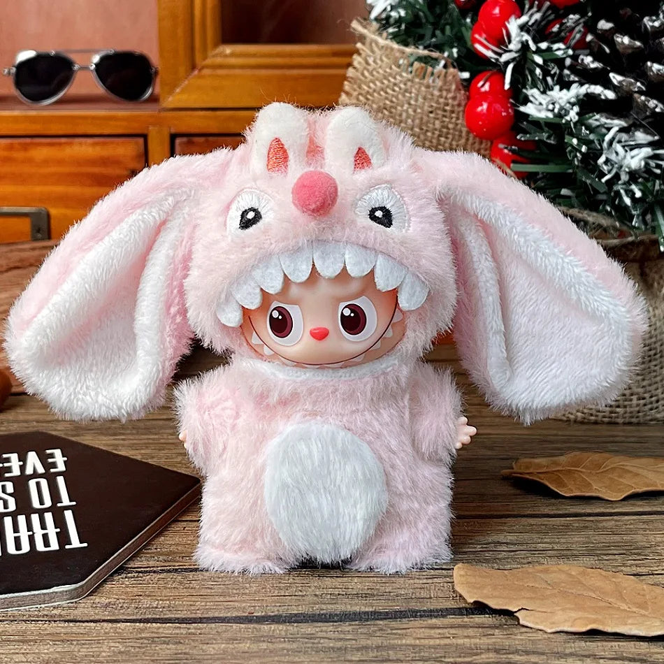 Labubu 4.0 The Monsters Pin The Monsters Forest Fairy Tale Series Clothes Cute Plush Duck Hook Weaving Clothes Doll Accessories