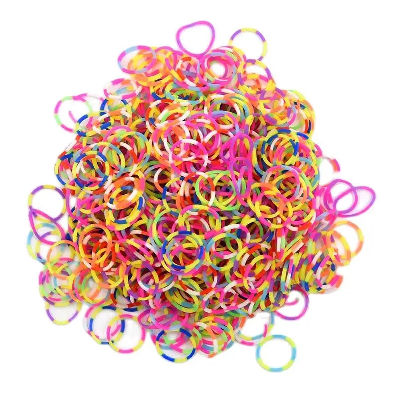 New! Hot Diy Loom Toys Rubber Bands Bracelet for Kids or Hair Rubber Loom Bands Refill Rubber Band Make Woven Bracelet DIY Gift