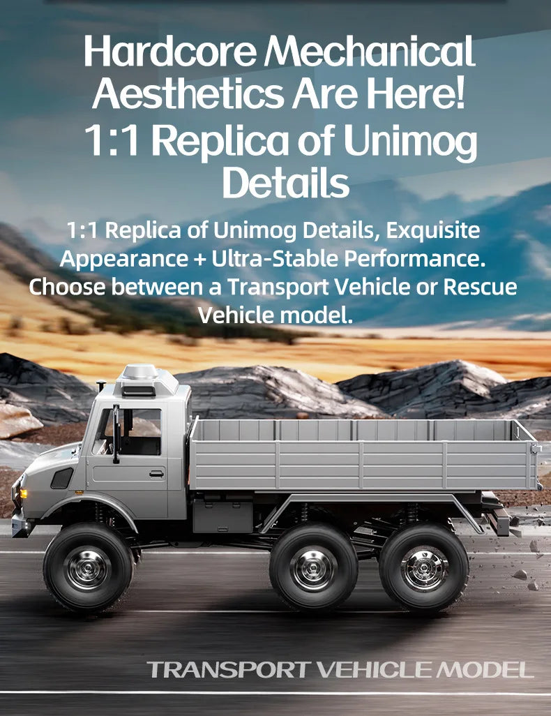 JJRC C8823 Rc 1:18 Scale Remote Control Off-Road Car Six-Wheel Drive Climbing Toy Full Proportion Rc Truck Toy Boys Gift