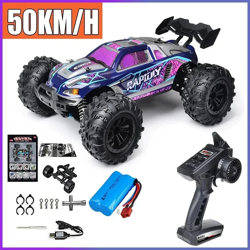 1:16 70km/h Super Brushless 50km/h Brushed RC Car 4x4 Off Road Remote Control High Speed Drift Racing Truck Toy Kids Adults