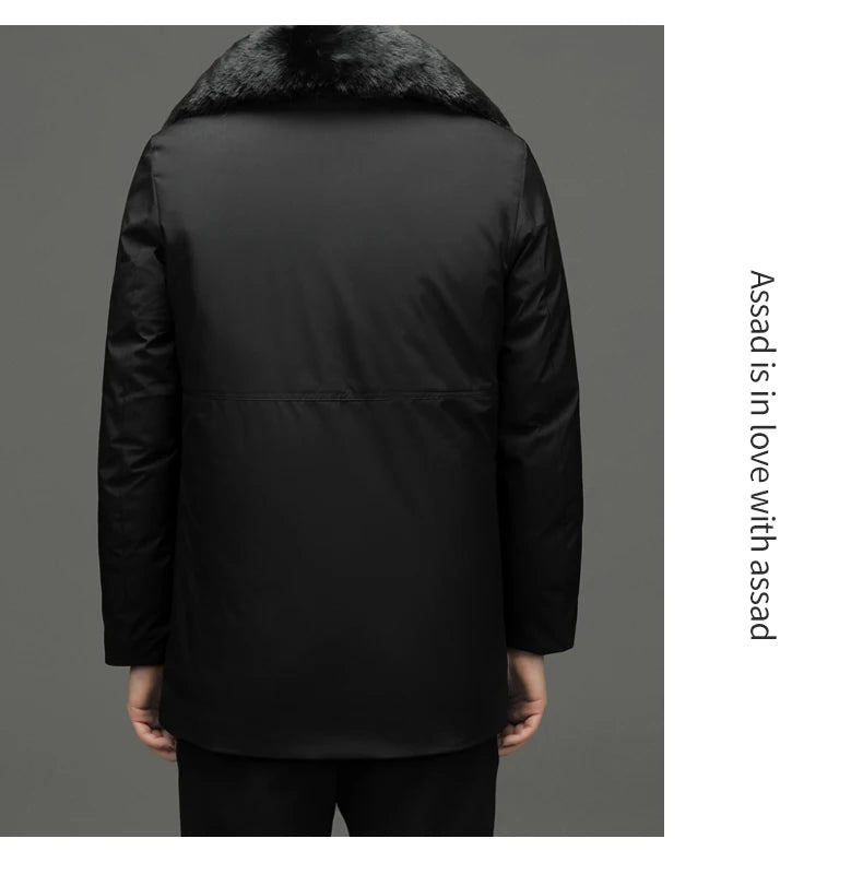 Top Grade Thick With Fur Hood Fashion Casual Designer Warm Parka Winter Coat Mens Newest Jacket Windbreaker Mens Clothes