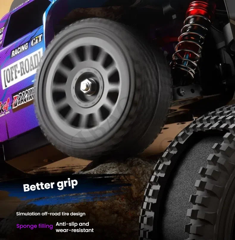 Rc Car Off Road 4x4 High Speed 70KM/H Remote Control Car with LED Headlight Brushless 4WD 1/16 Monster Truck Toys for Boys Gift