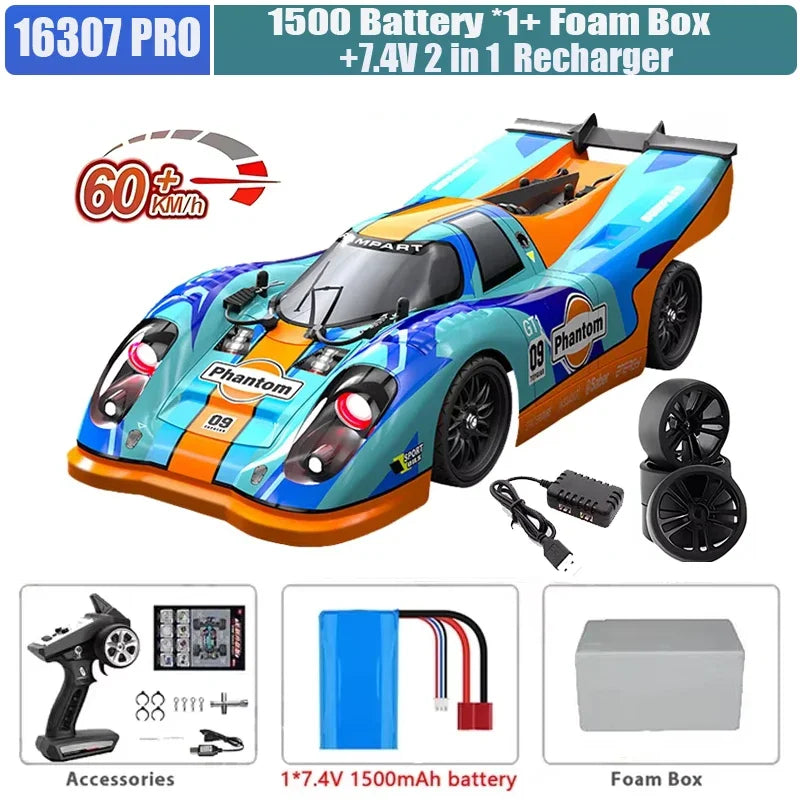 SCY or JJRC Q130 70KM/H 60KM/H 50KM/H  4WD RC Car with LED Remote Control Cars High Speed Drift Monster 4x4 Truck Rc Cars 144001