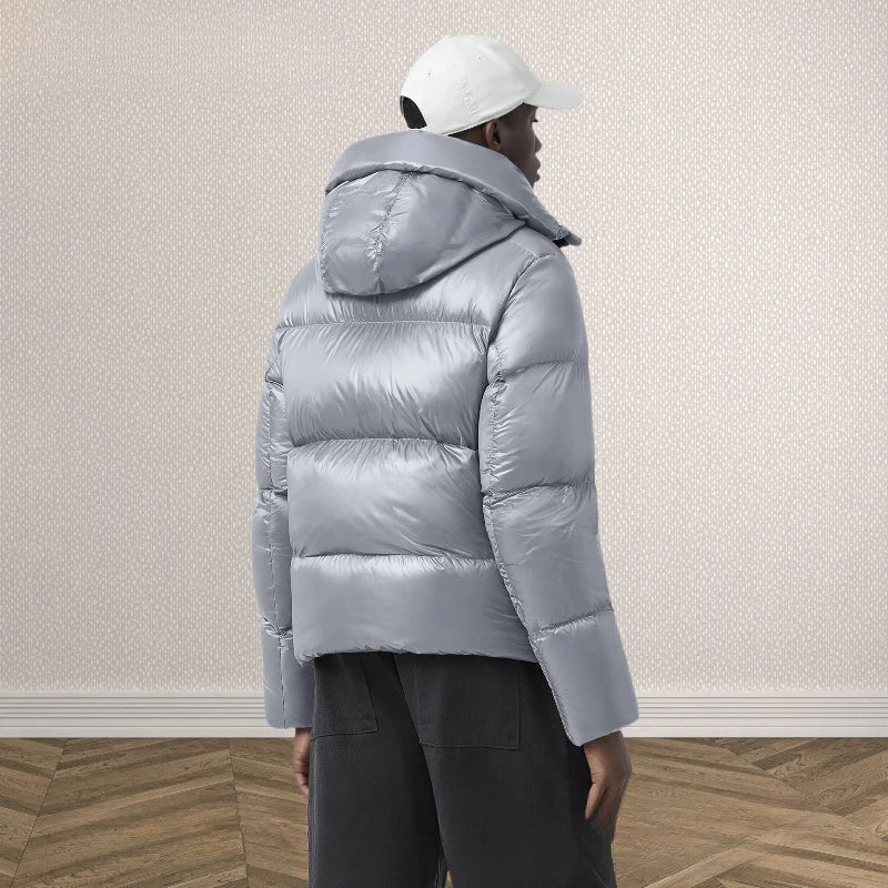 W2EJOURNEY EU US Size High Quality Vintage Autumn Winter Outdoor Streetwear Men and Women Warm Hooded Puffer  DownJacket