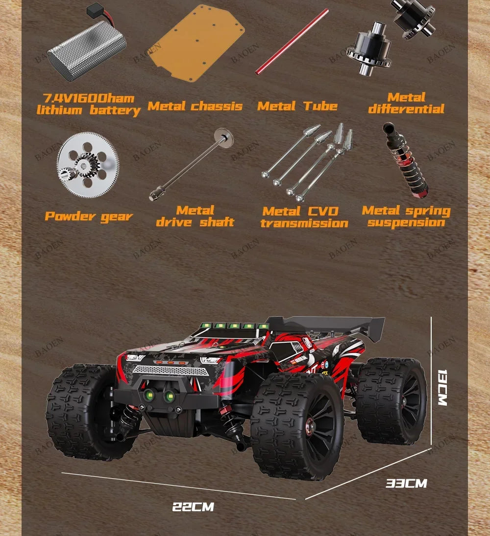 SCY9522PRO 85KM/H High Speed RC Car Brushless 4WD Off-Road Drift Remote Control Car 1:16 Professional Racing Cars SCY9522 50KM/H