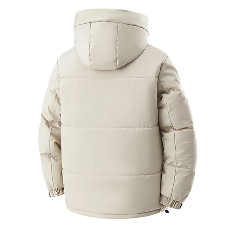 Winter Man Windproof Casual Puffer Jacket Men Thicken Outdoor Detachable Hat Jacket Man Multi Pocket Loose Parka Windbreaker 8XL
