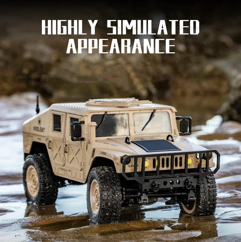 C8835 Remote Control Car 1:16 2.4G 4WD Military Truck Off-Road Rc Vehicle Climbing Toy For Kids Adults Gift Summer Outdoor Hobby
