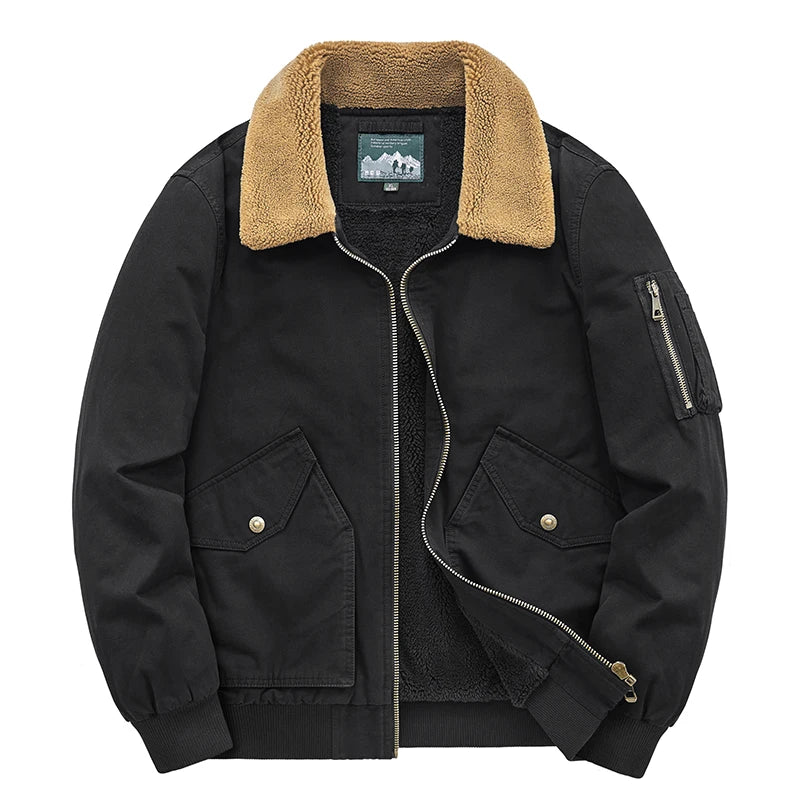 Men's Cotton Winter Clothes New Thick Casual Cotton-padded Men Clothing Lapel Warmth Thick Down Jacket Youth Thick Down Jackets