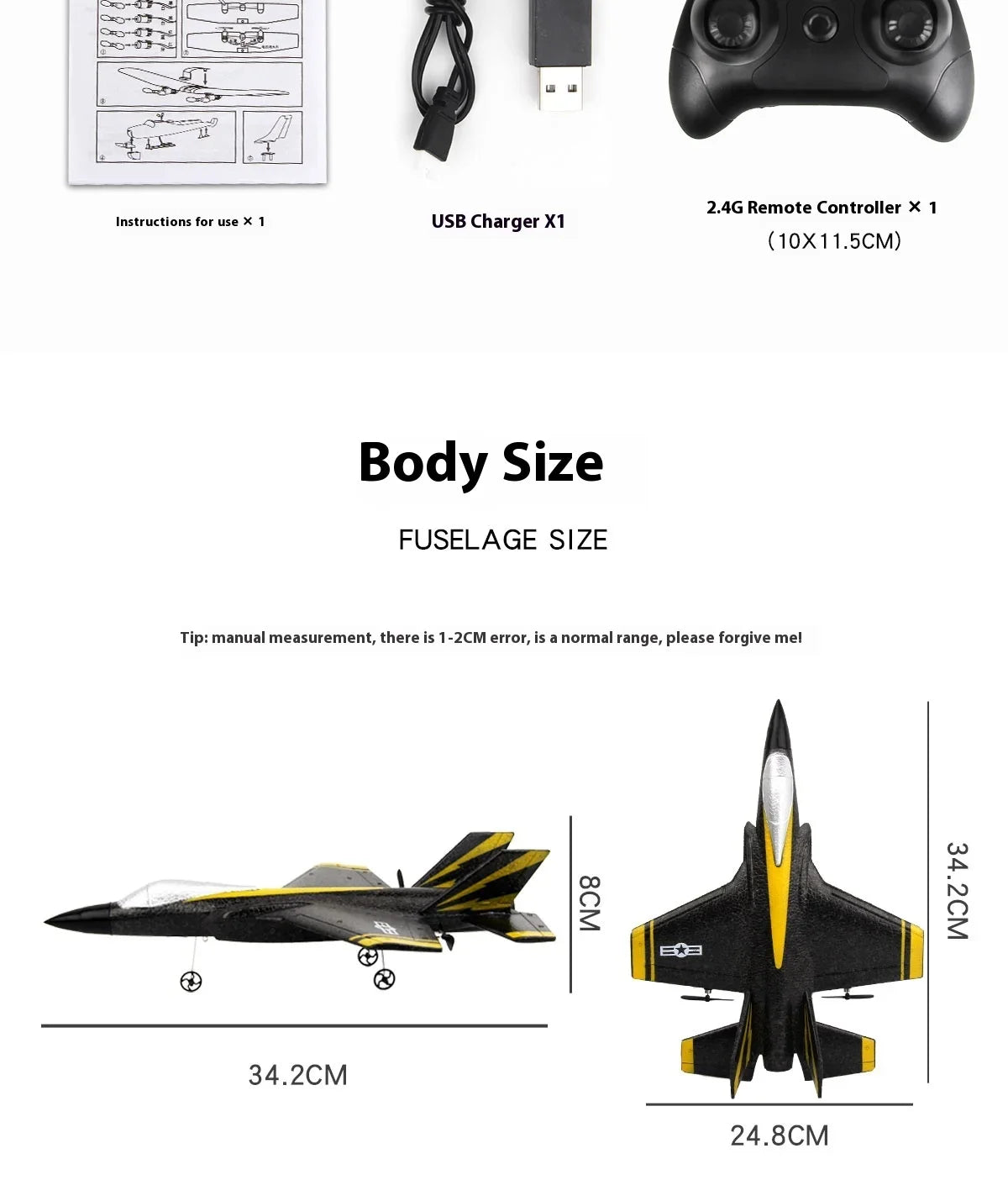 F35 Remote Control Foam Glider | Colorful LED Lights | 2-Channel RC Plane | Fixed Wing Model | Best Kids Toy