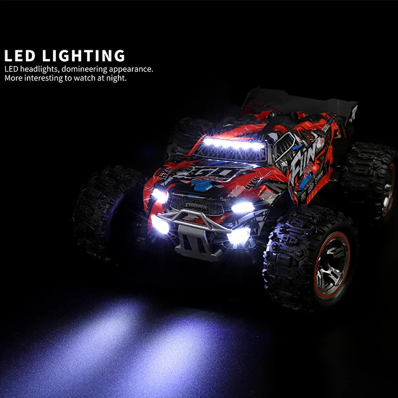 Wltoys 184008 1/18 Scale 2.4G RC Car Brushless Motor ESC 4WD Off-Road High Speed 60Km/H 3-in-1 Racing Toy for Boys