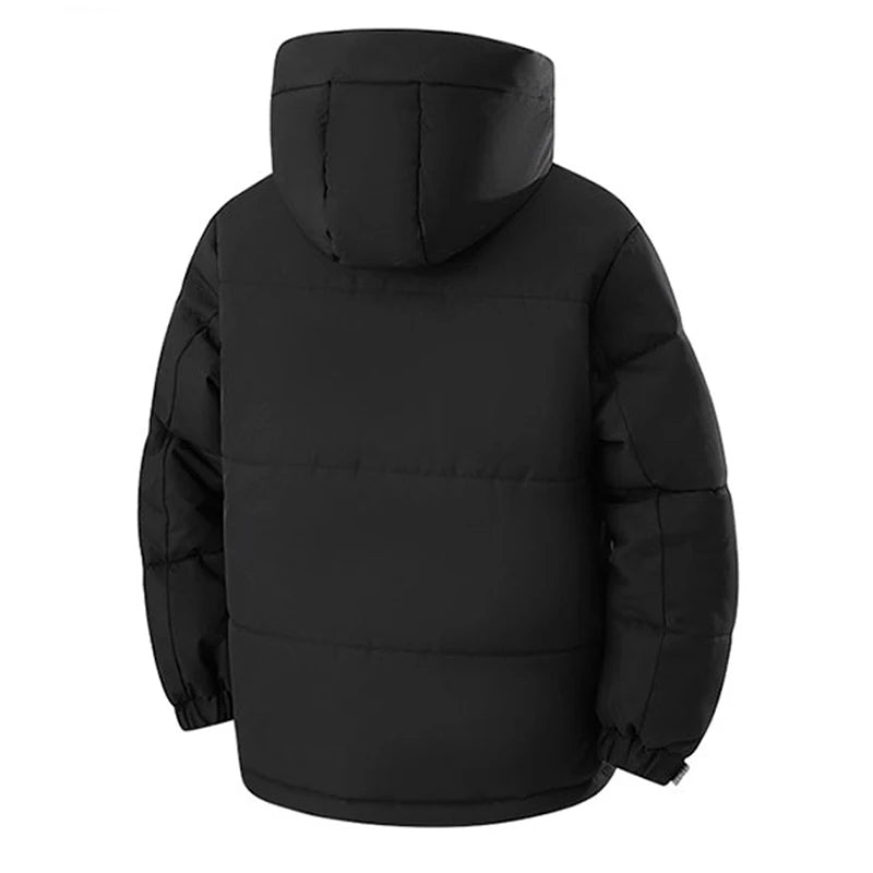 Winter Man Windproof Casual Puffer Jacket Men Thicken Outdoor Detachable Hat Jacket Man Multi Pocket Loose Parka Windbreaker 8XL