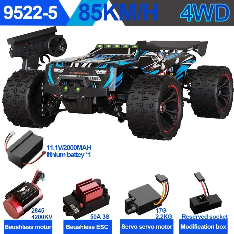 SCY9522PRO 85KM/H High Speed RC Car Brushless 4WD Off-Road Drift Remote Control Car 1:16 Professional Racing Cars SCY9522 50KM/H