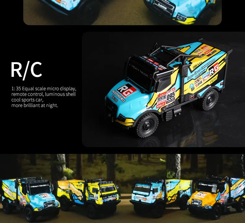 Remote Control Heavy Duty Race Trucks Rally Inspired Climbing Off-Road Vehicle With Lights Electric Models Kids Birthday Gifts