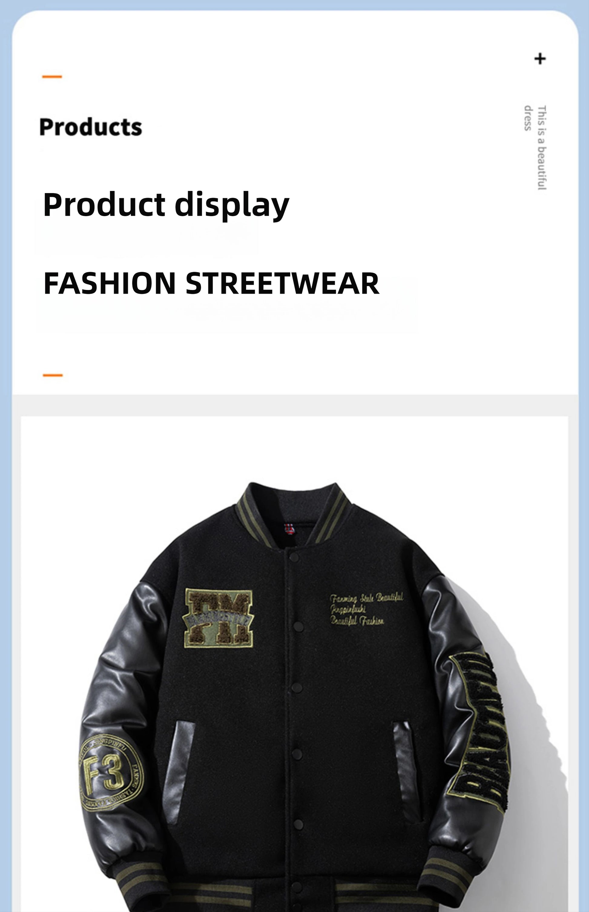 Winter Varsity Jacket Man Leather Sleeves Letter Embroidery Jacket Racing Motorcycle Woolen Coat Button Thick Warm Cool Original