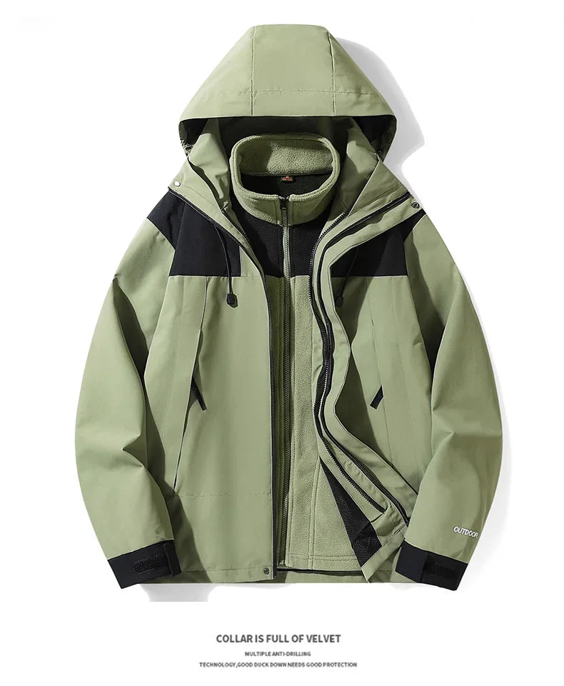 Autumn Winter New High Quality Outdoor Sports Fitness Running Travel Mountaineering Couple Windproof Waterproof Warm Jacket