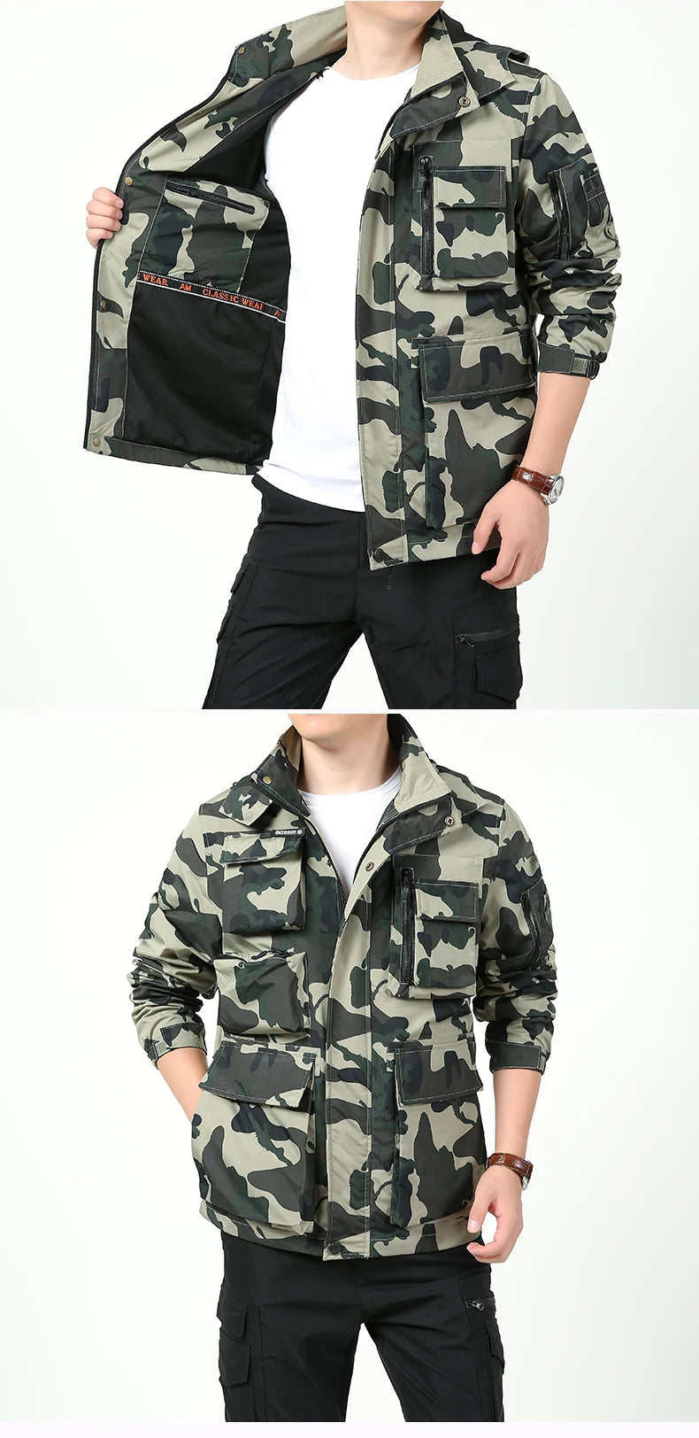 New Outdoor Sports Leisure Camouflage Clothing for Autumn and Winter Windproof Breathable and Versatile Stormtrooper Clothes