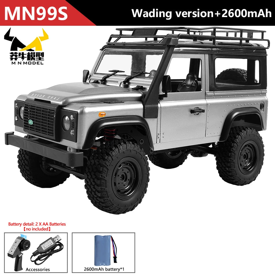 MN MODEL 1/12 4x4 Diving RC Panda Tour Vehicle Defender Off-Road Car Rock Crawler Wading Climbing Truck Collection Toy for Adult