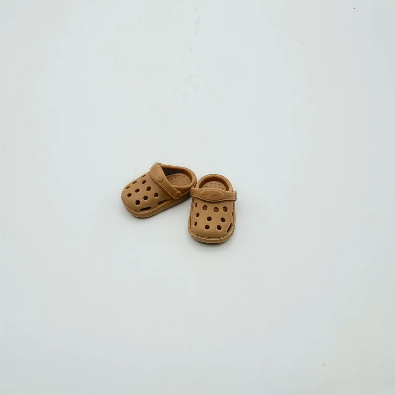 17cm Laubub Doll Fashion Hole Shoes Cute Mini Beach Slippers for Labubu V1 V2 V3 Dolls Change Accessories Toys Birthday Gift