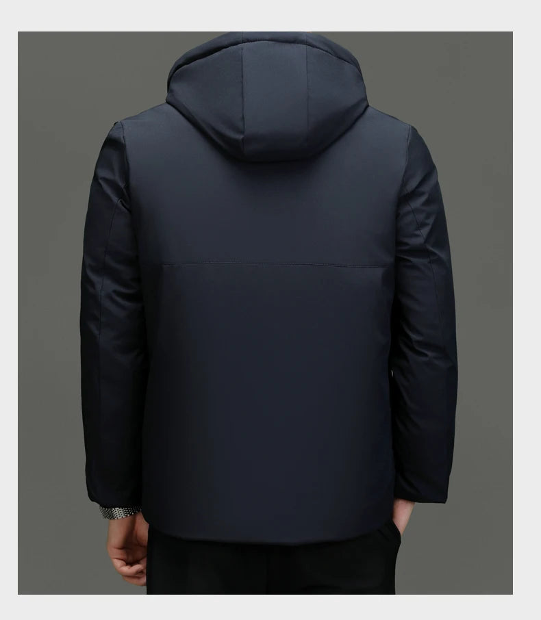 Top Grade Thicken Fashion Hooded Winter Warm Outerwear Designer Business Parka Coat Mens Newest Jacket Windbreaker