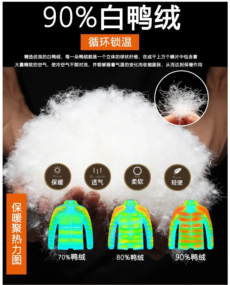 2024 New Men's Short Down Jacket Korean Style Trendy Winter Coat Fashionable Stylish Warm Puffer Jacket