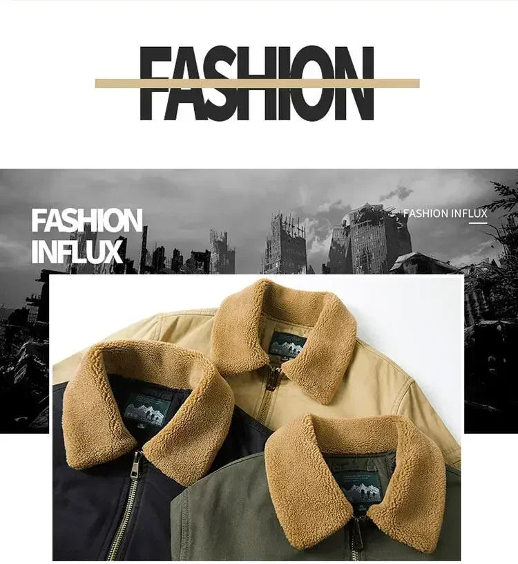 Men's Cotton Winter Clothes New Thick Casual Cotton-padded Men Clothing Lapel Warmth Thick Down Jacket Youth Thick Down Jackets