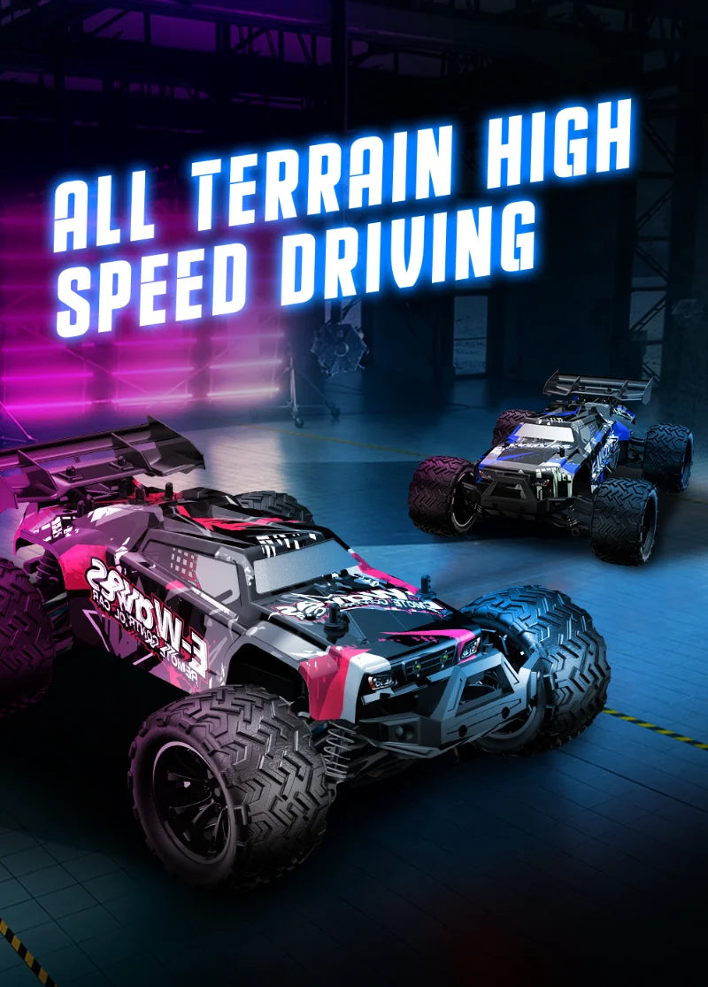1:14 4WD RC Car Toy - 4x4 Off Road Drift Racing, 45KM/h Super Brushless High Speed - Waterproof Remote Control Truck for Kids