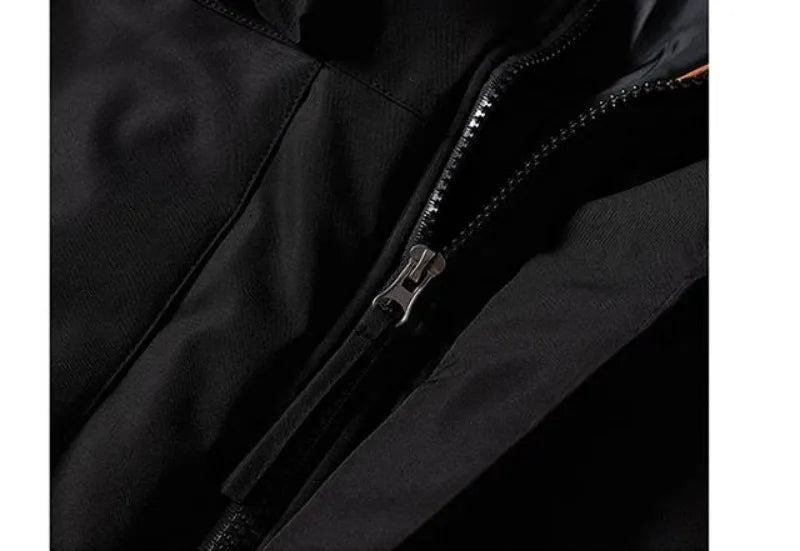 Winter Man Windproof Casual Puffer Jacket Men Thicken Outdoor Detachable Hat Jacket Man Multi Pocket Loose Parka Windbreaker 8XL