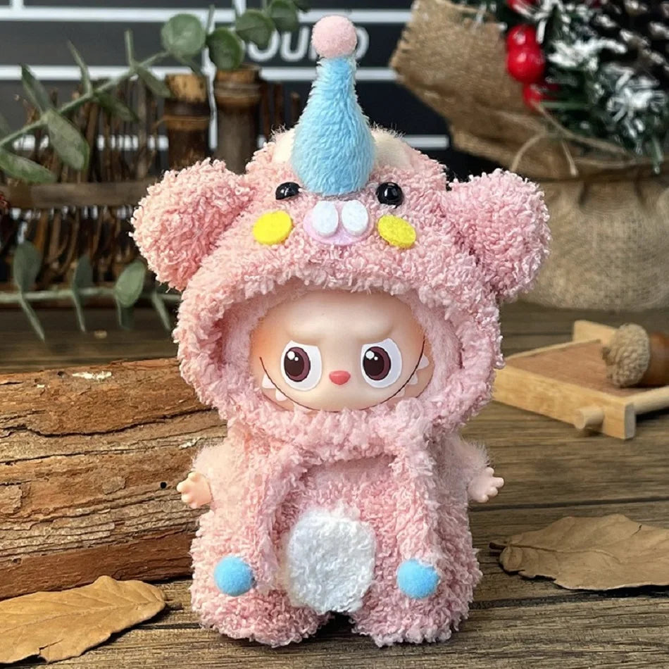Labubu 4.0 The Monsters Pin The Monsters Forest Fairy Tale Series Clothes Cute Plush Duck Hook Weaving Clothes Doll Accessories