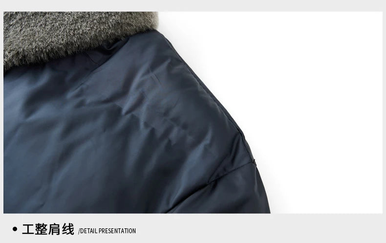 Top Grade Middle-aged Men Bubble Puffer Windbreaker Coat Parka Jacket Winter Plus Velvet Thickened Short Outerwear