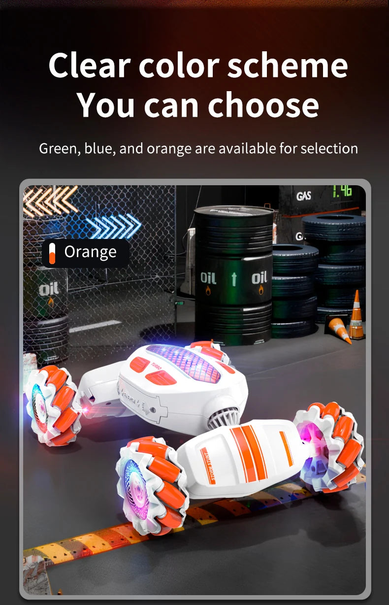 Teeggi S922 2.4G RC Stunt Car 4WD Double Remote Control 360° Degree Rotation RC Off Road Climbing Kids Rc Drift Car Toy for Gift