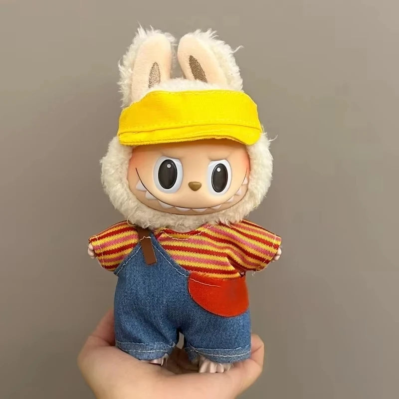 Labubu Doll Clothes Set for V1/V2 Ropa Labubu Dolls Strap Pants Set Cute Skirt Overalls Accessories Children's Toy Gifts