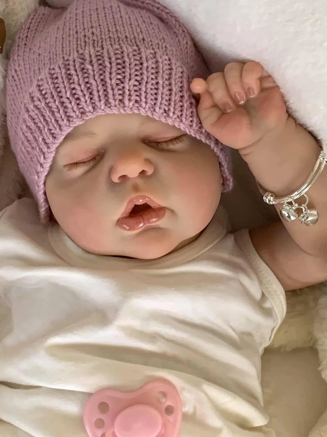 NPK 22inch Alexis Reborn Doll - Newbaby Size Lifelike Soft Touch Cuddly Baby with 3D Skin And Visible Veins High Quality