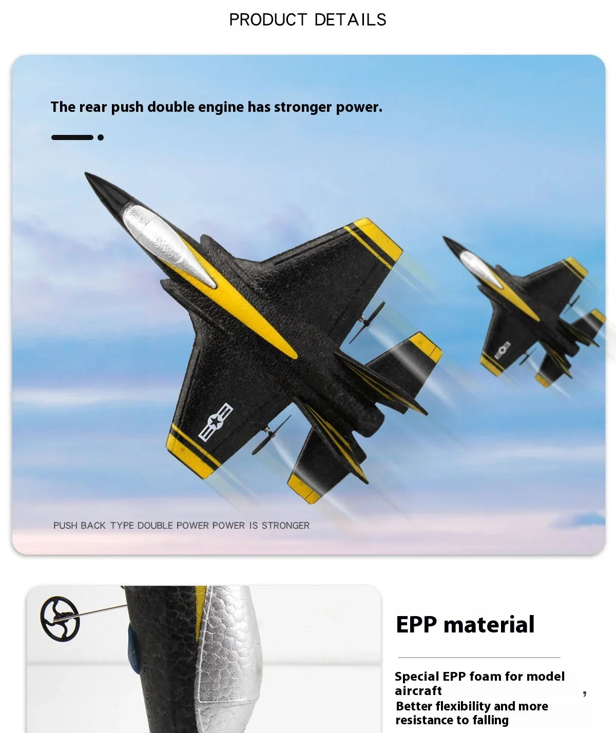 F35 Remote Control Foam Glider | Colorful LED Lights | 2-Channel RC Plane | Fixed Wing Model | Best Kids Toy