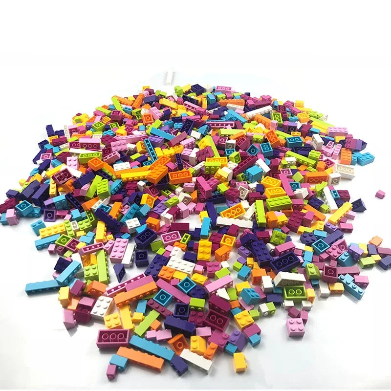 Hot 500-1500 Pieces Building Blocks City DIY Creative Bricks Bulk Model Figures Educational Kids Toys Compatible All Brands