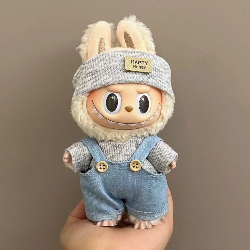 Labubu Doll Clothes Set for V1/V2 Ropa Labubu Dolls Strap Pants Set Cute Skirt Overalls Accessories Children's Toy Gifts