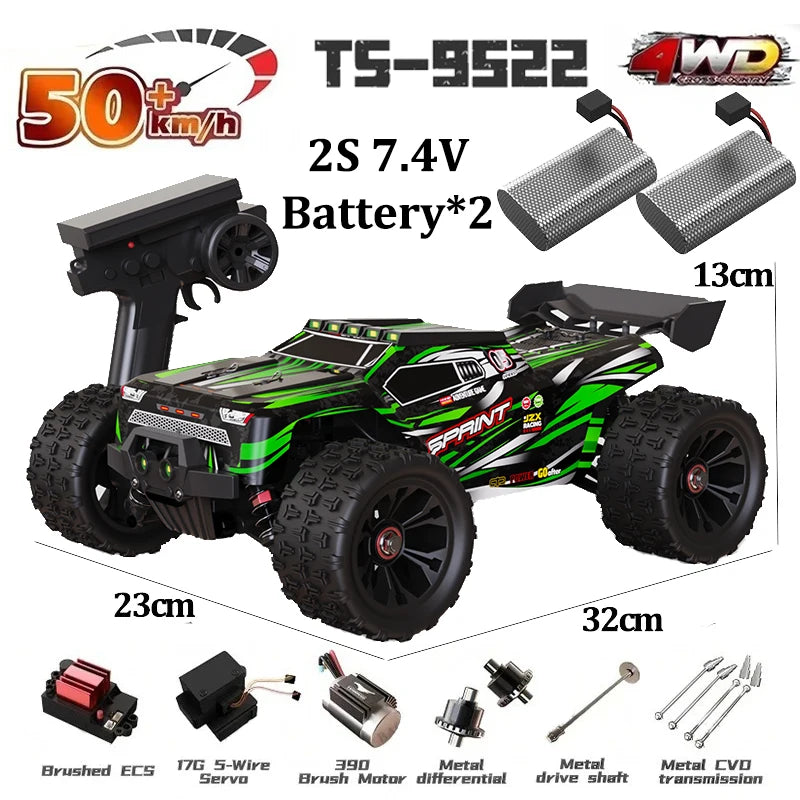 1:16 WLtoys 9522pro Professional Racing Car 85 Km/h 4WD Brushless Remote Control Vehicle Road-Off-Road Drifting Type Rc CarGift