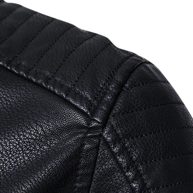 2023 New American Leather Coat Men's, Leather Jacket Men's Motorcycle Retro Tactical Top, Waterproof Coat