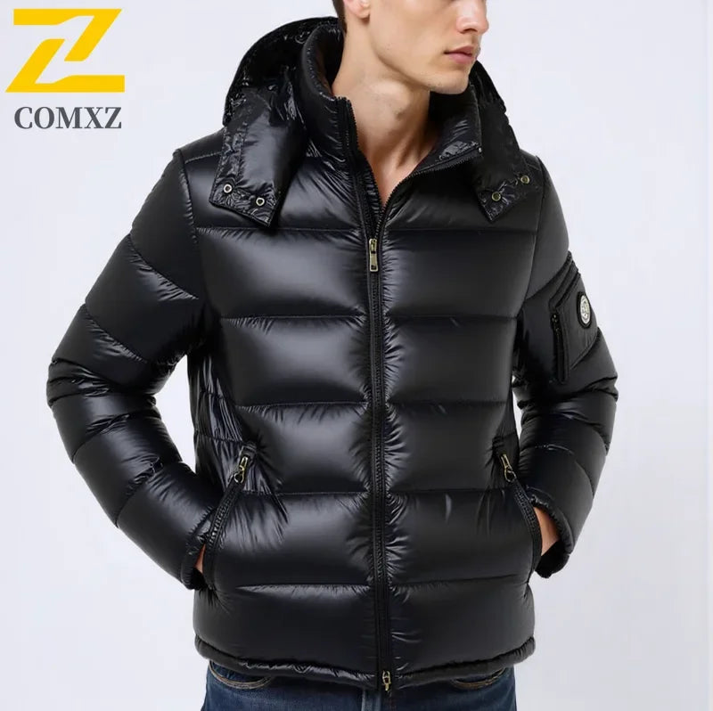 2024 New Men's Short Down Jacket Korean Style Trendy Winter Coat Fashionable Stylish Warm Puffer Jacket