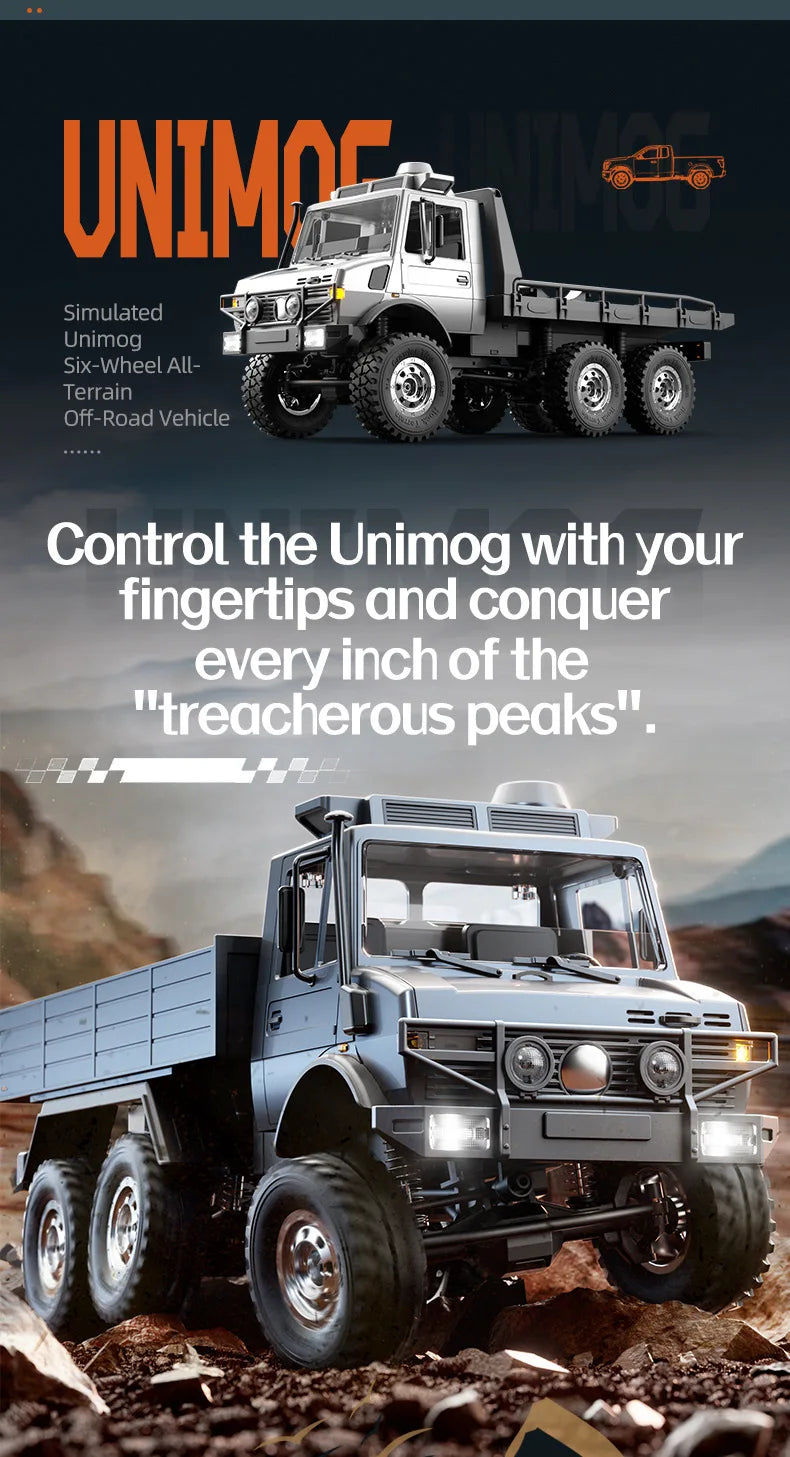 JJRC C8823 Rc 1:18 Scale Remote Control Off-Road Car Six-Wheel Drive Climbing Toy Full Proportion Rc Truck Toy Boys Gift