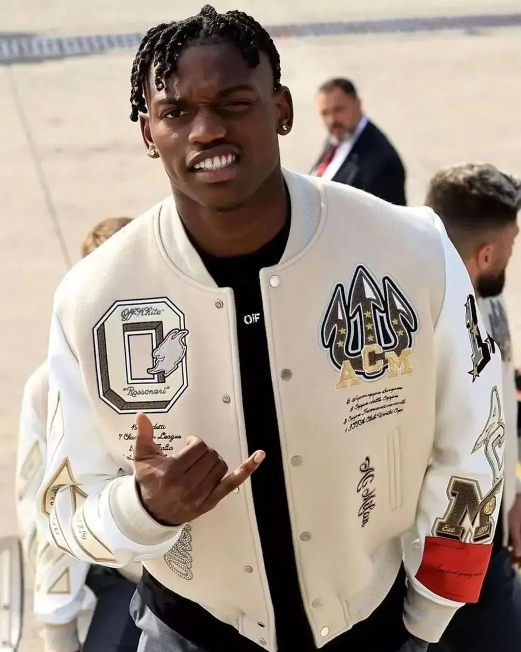 European and American Fashion Letter Embroidered Jackets Unisex Couple Contrasting Color Y2K Hip Hop Loose Leather Jackets Men