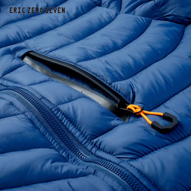 2025 Winter New Men's Lightweight Detachable Hood Cotton Jacket Male Parkas Warm Outdoor Coat Casual Plus Size