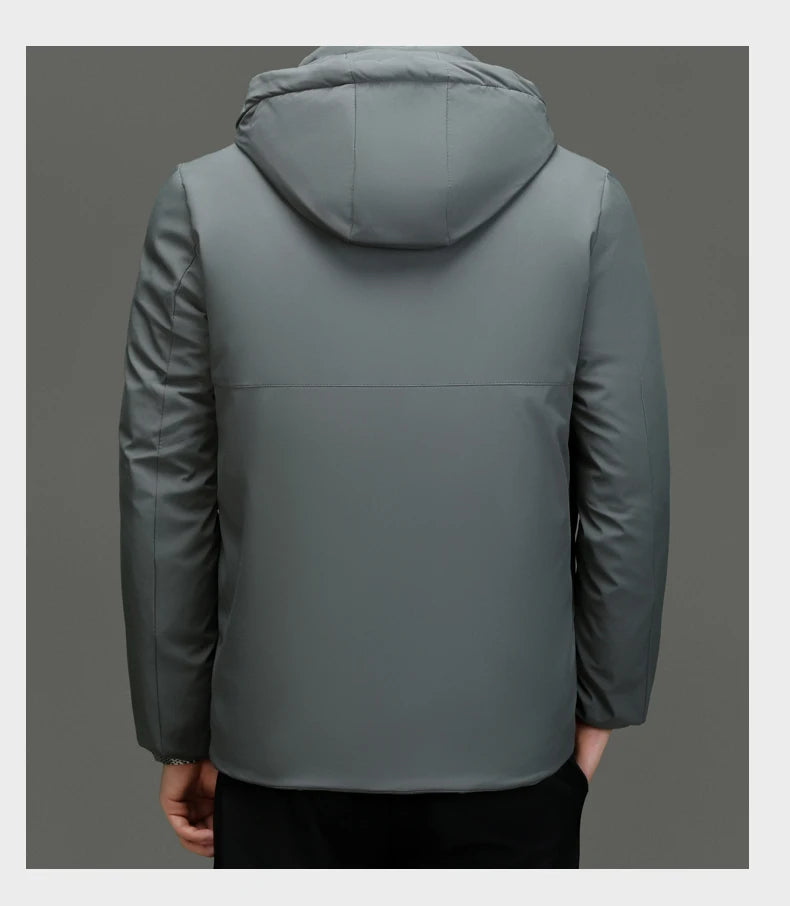 Top Grade Thicken Fashion Hooded Winter Warm Outerwear Designer Business Parka Coat Mens Newest Jacket Windbreaker