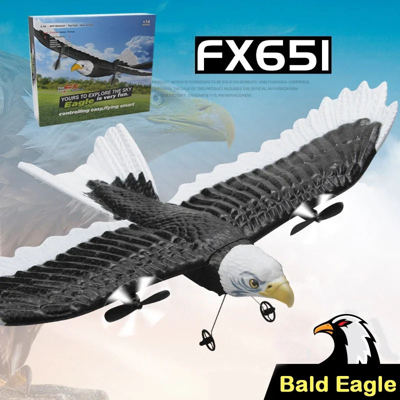 Cross Border Foam Toys FX651 RC Eagle Fixed Wing Aircraft Bald Head Eagles Glider Hot Selling Toys Gifts for Kids