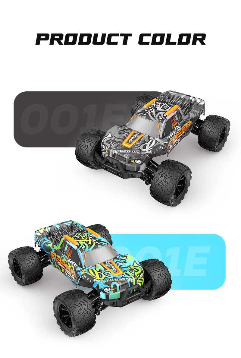 1:14 4WD RC Car Toy - 4x4 Off Road Drift Racing, 45KM/h Super Brushless High Speed - Waterproof Remote Control Truck for Kids