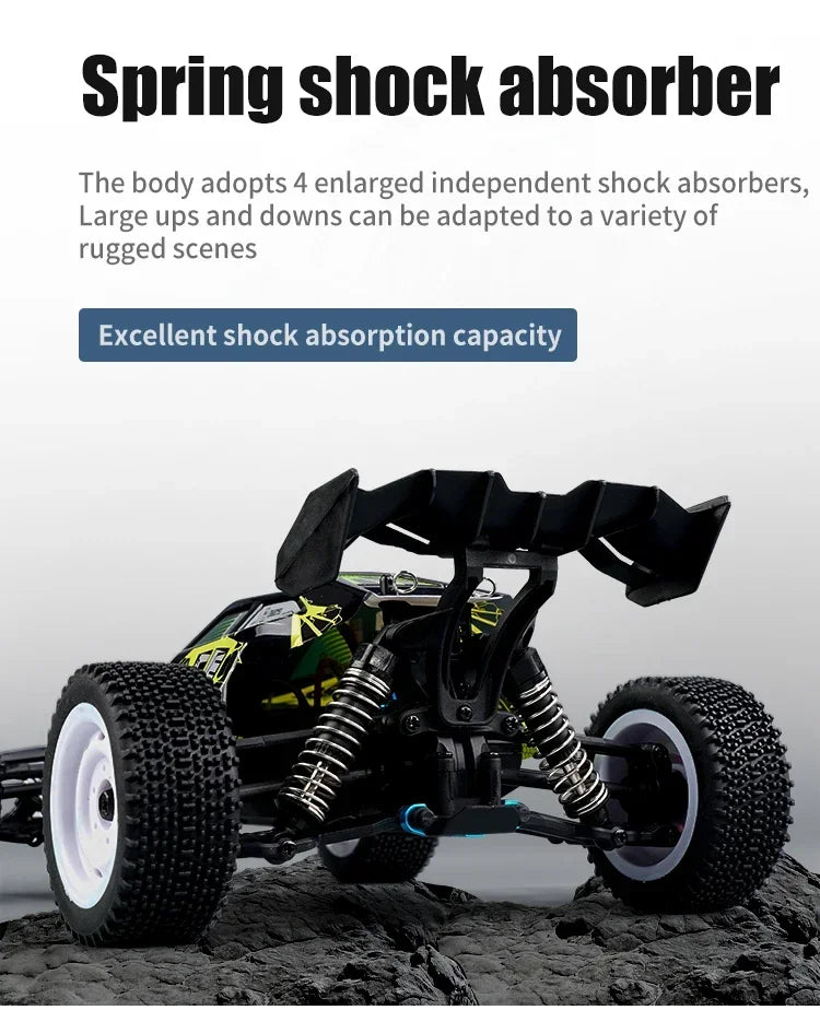 1:16 75KM/H or 50KM/H 4WD RC Car with LED Remote Control Cars High Speed Drift Monster Truck for Kids Vs Wltoys 144001 Toys