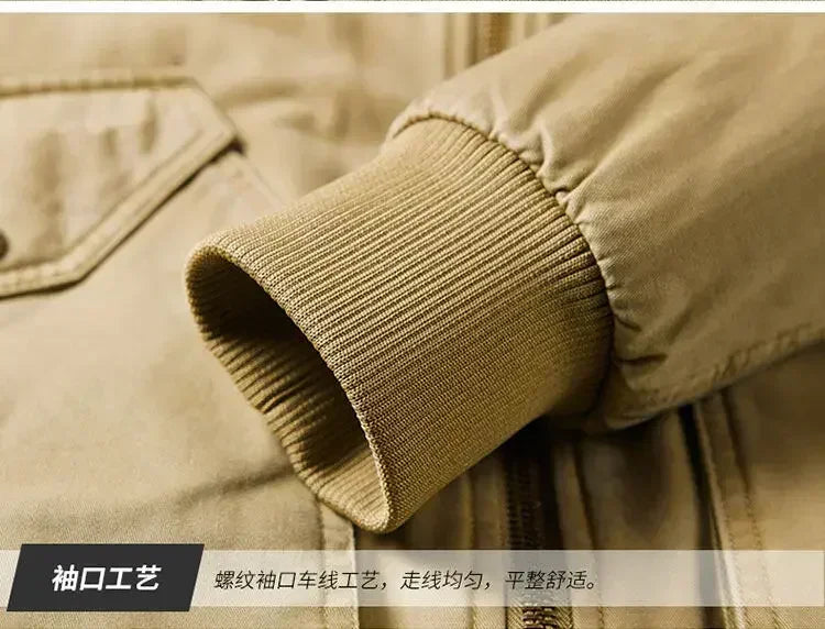 Men's Cotton Winter Clothes New Thick Casual Cotton-padded Men Clothing Lapel Warmth Thick Down Jacket Youth Thick Down Jackets