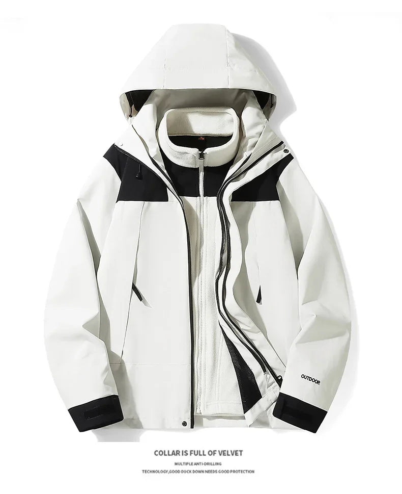 Autumn Winter New High Quality Outdoor Sports Fitness Running Travel Mountaineering Couple Windproof Waterproof Warm Jacket